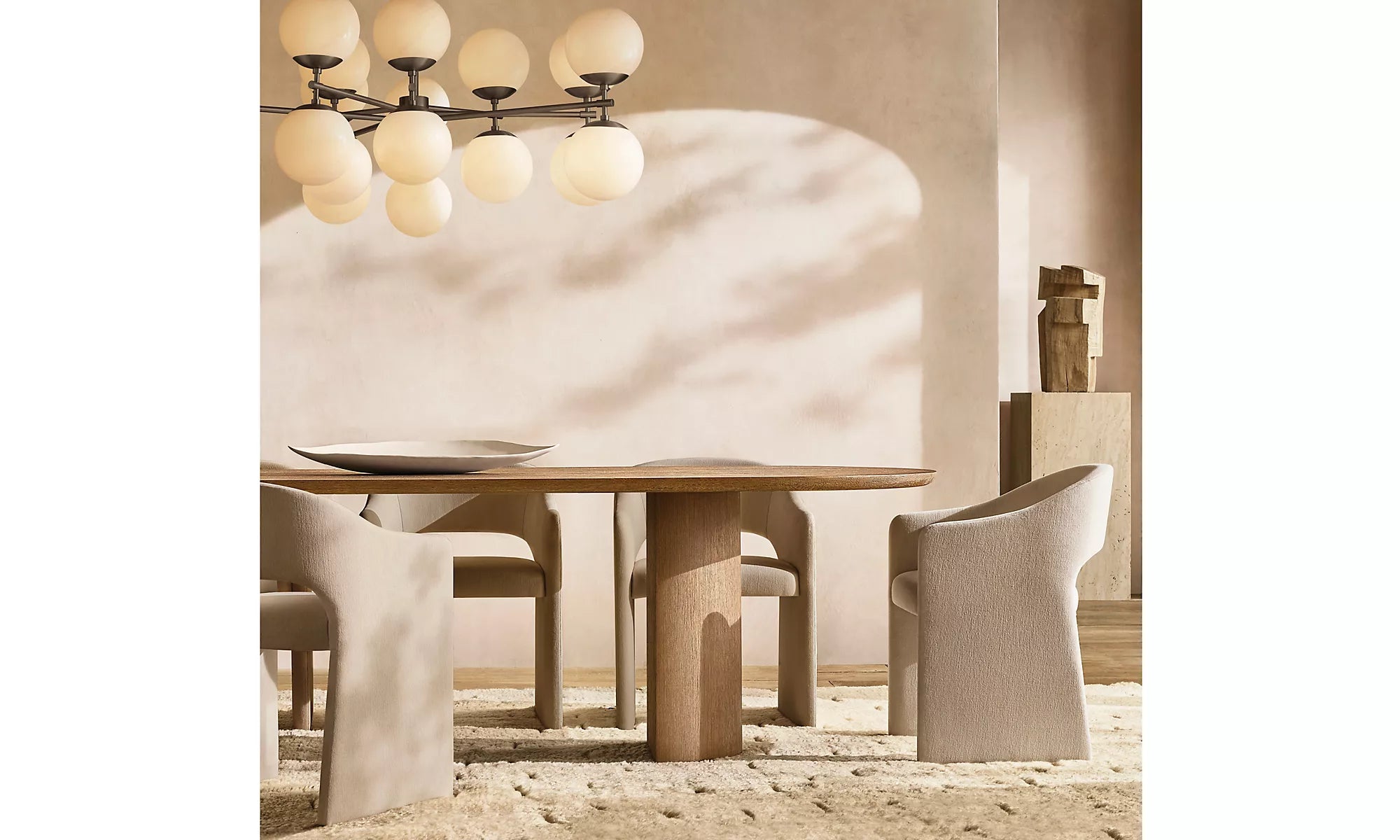 51 Inch Alabaster Bubble Chandelier - Cirque