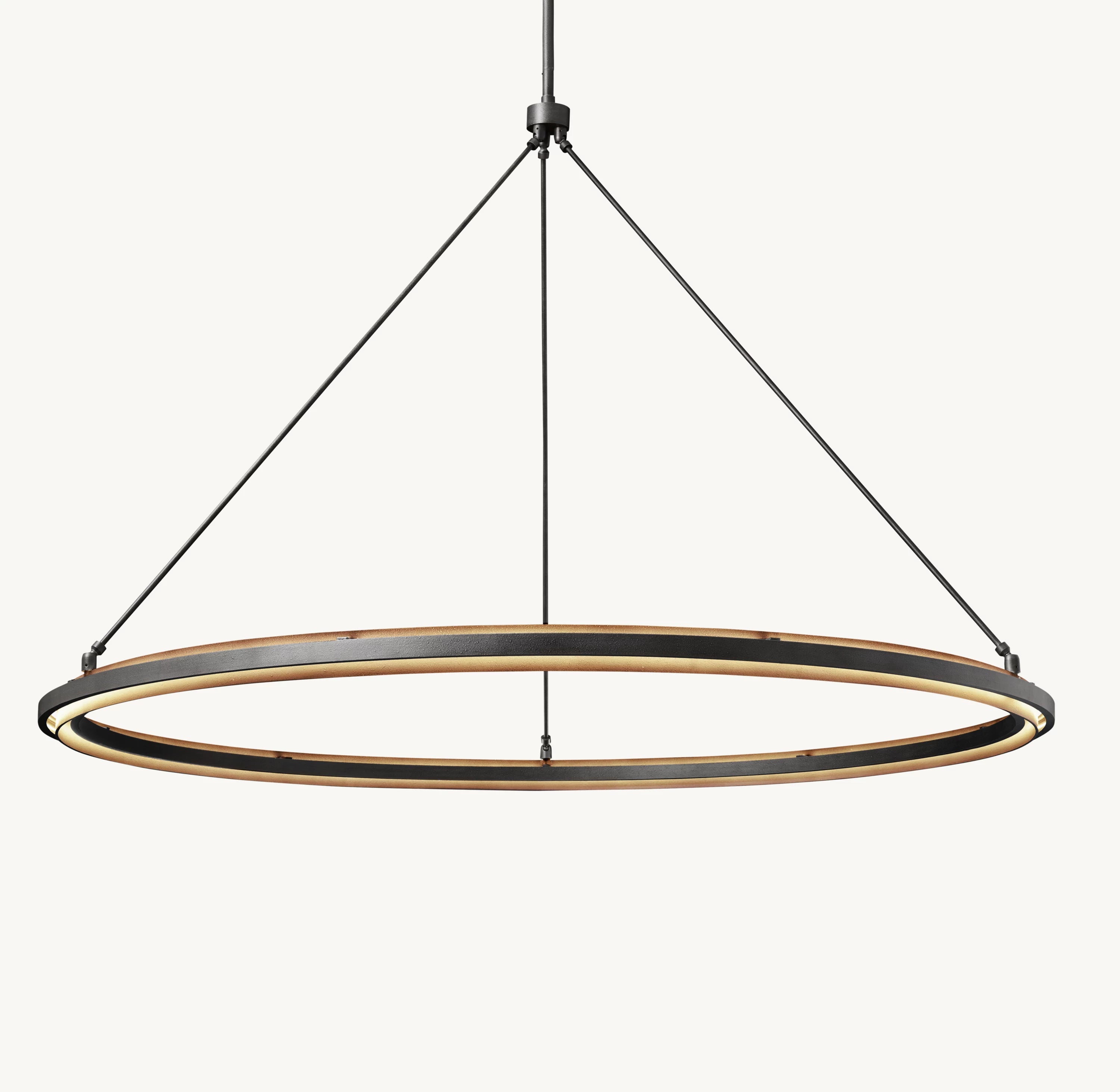 60 Inch Forged Iron Ring LED Chandelier - Peralta