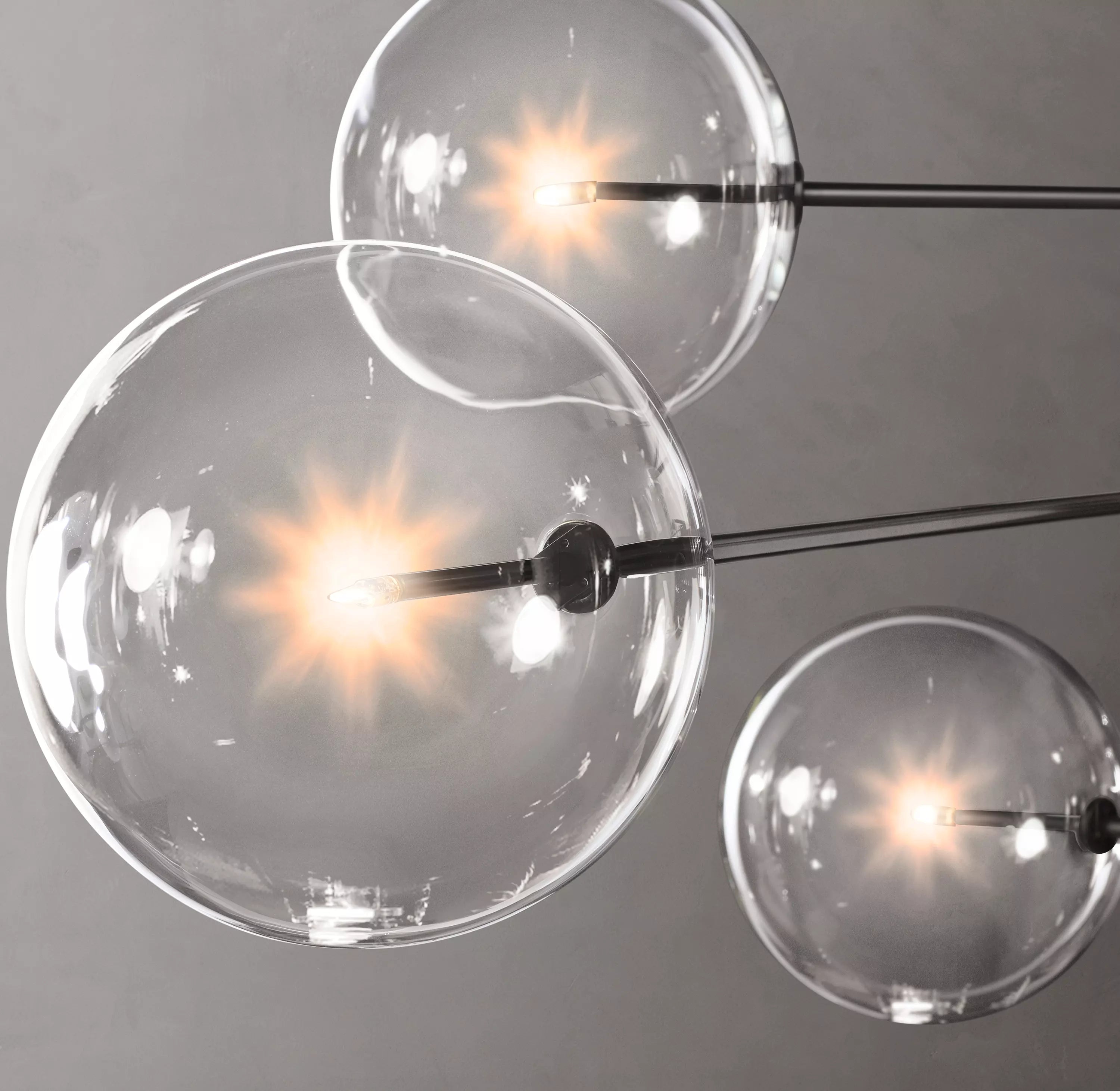 79 Inch Sputnik Globe Glass Chandelier - Mobile