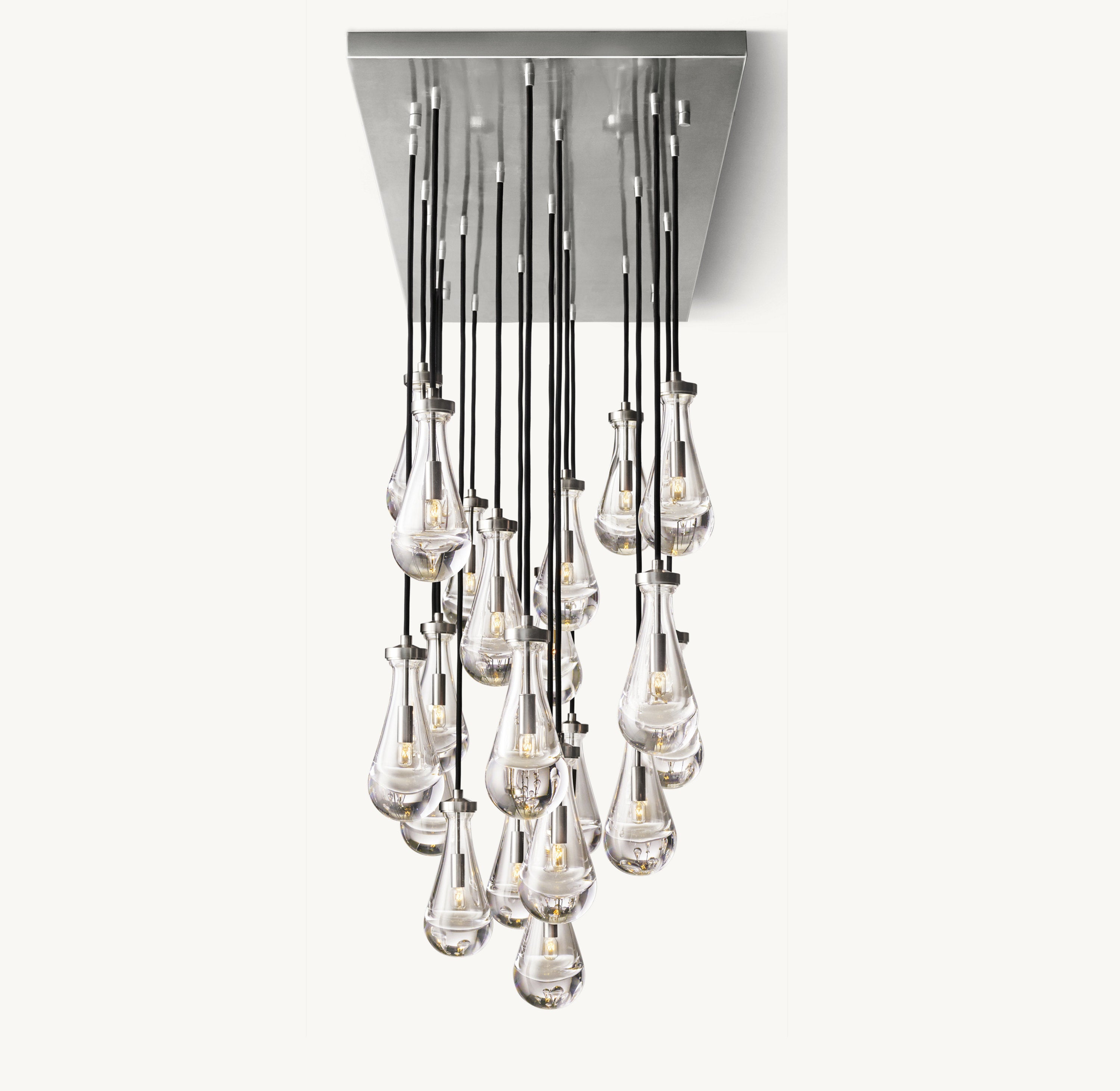 72 Inch Raindrop Linear Chandelier – Ava