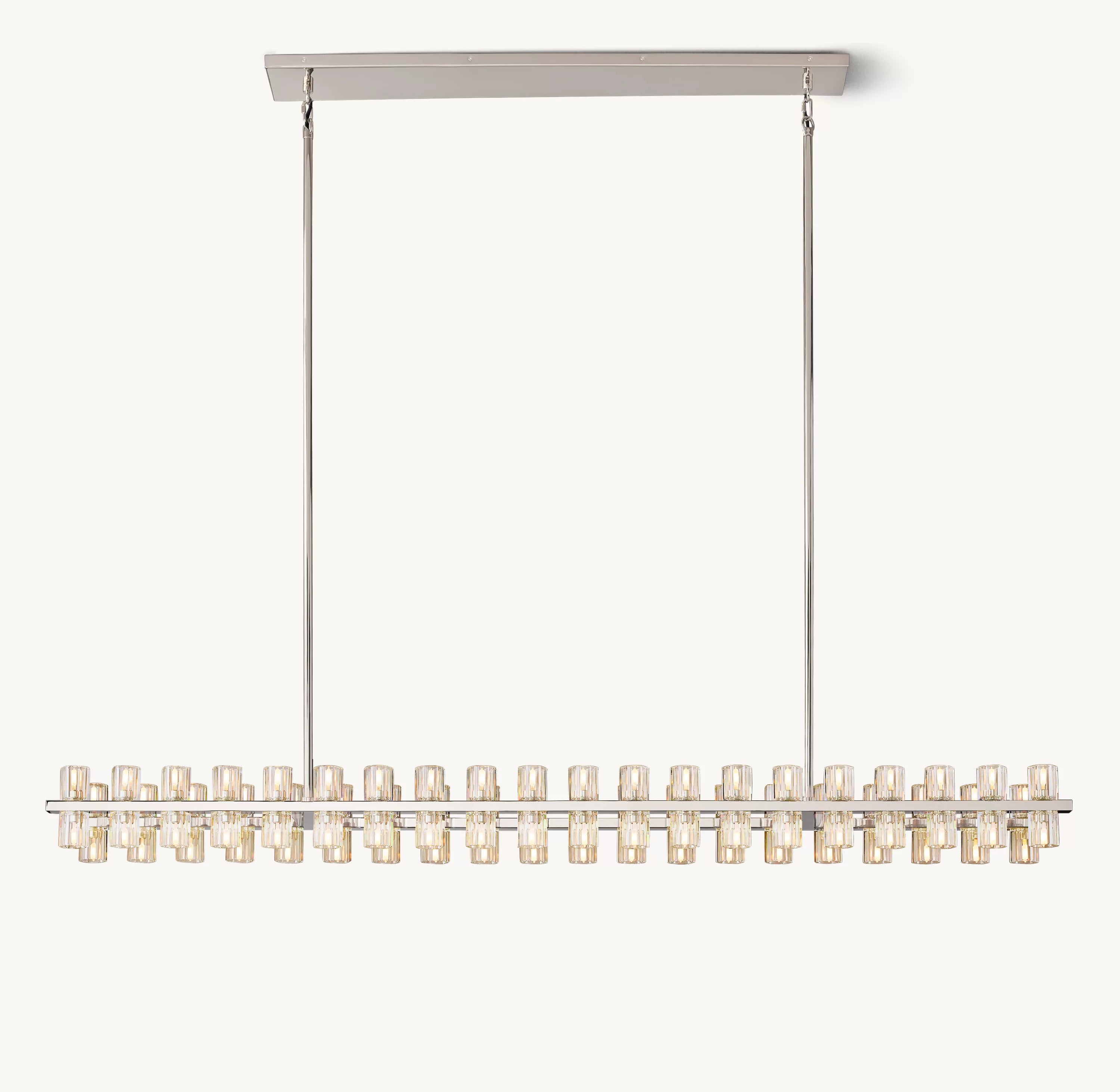 72 Inch Hexagonal Crystal Linear Chandelier – Arcachon