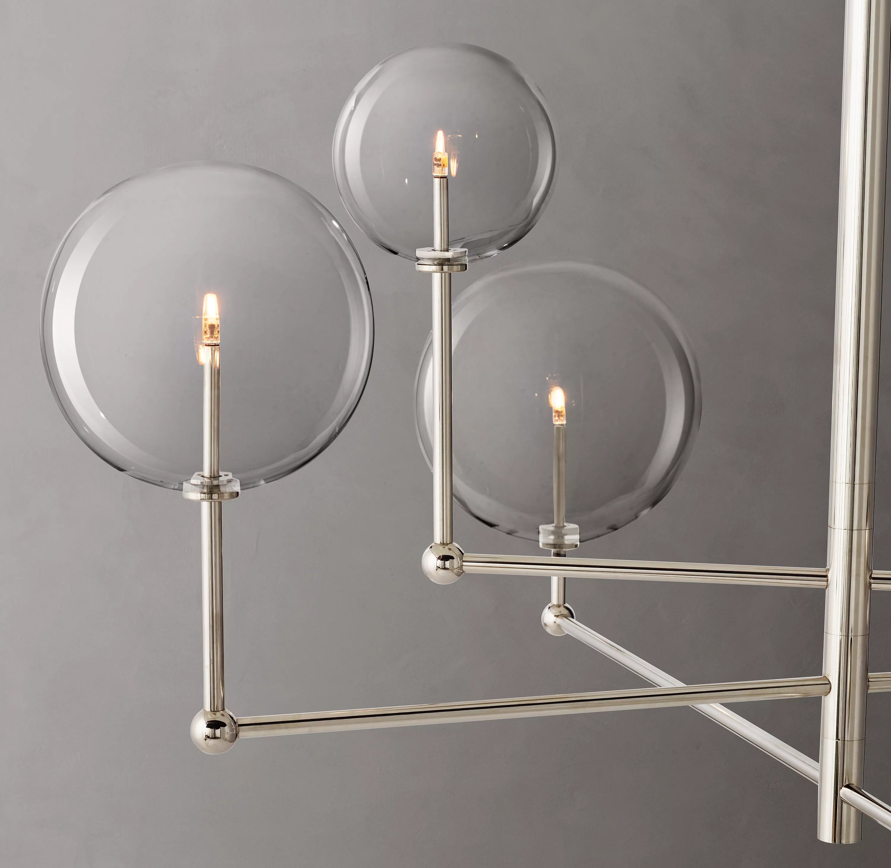 46 Inch Sputnik Globe Glass Chandelier - Mobile
