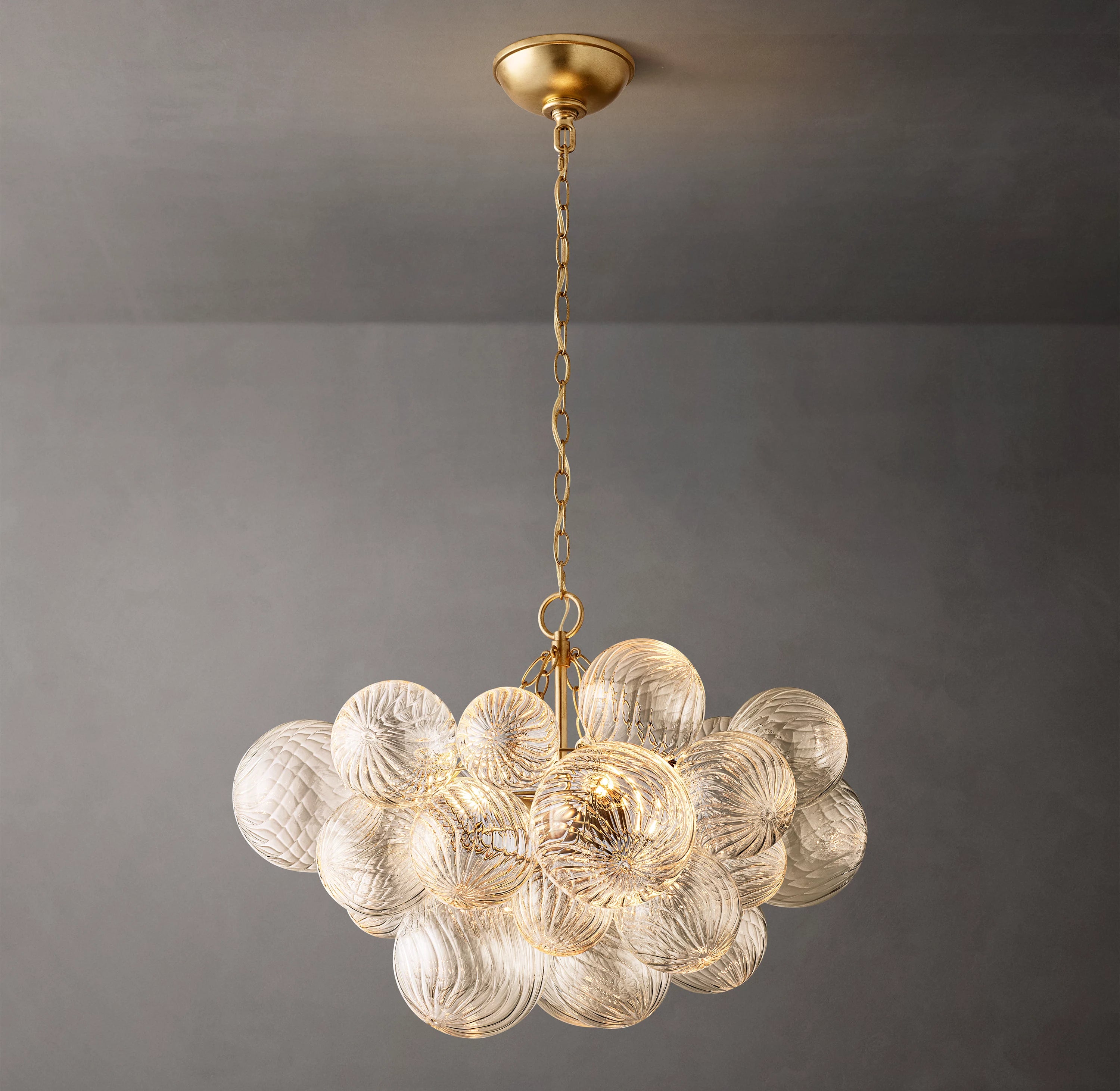 24 Inch Glass bubble Chandelier - Talia