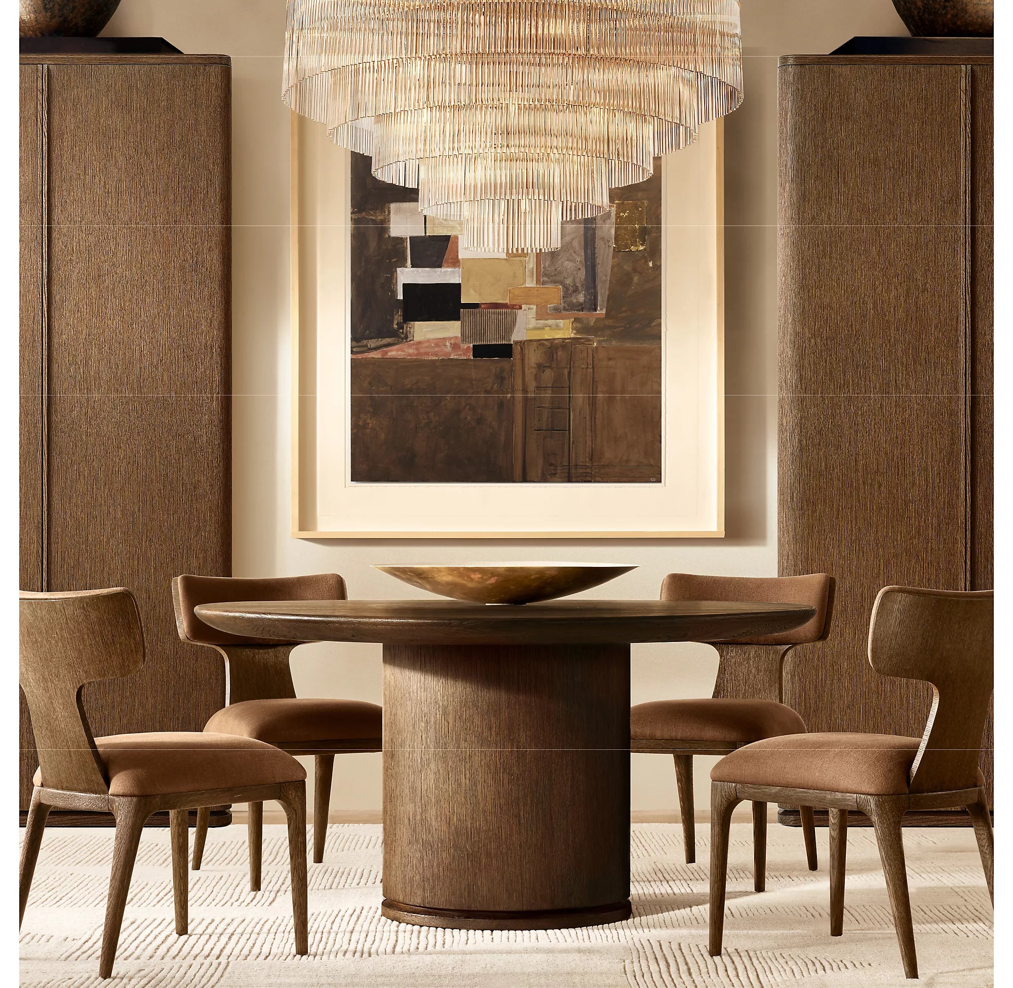 50 Inch Crystal Rod Tiered Chandelier - Amadeo