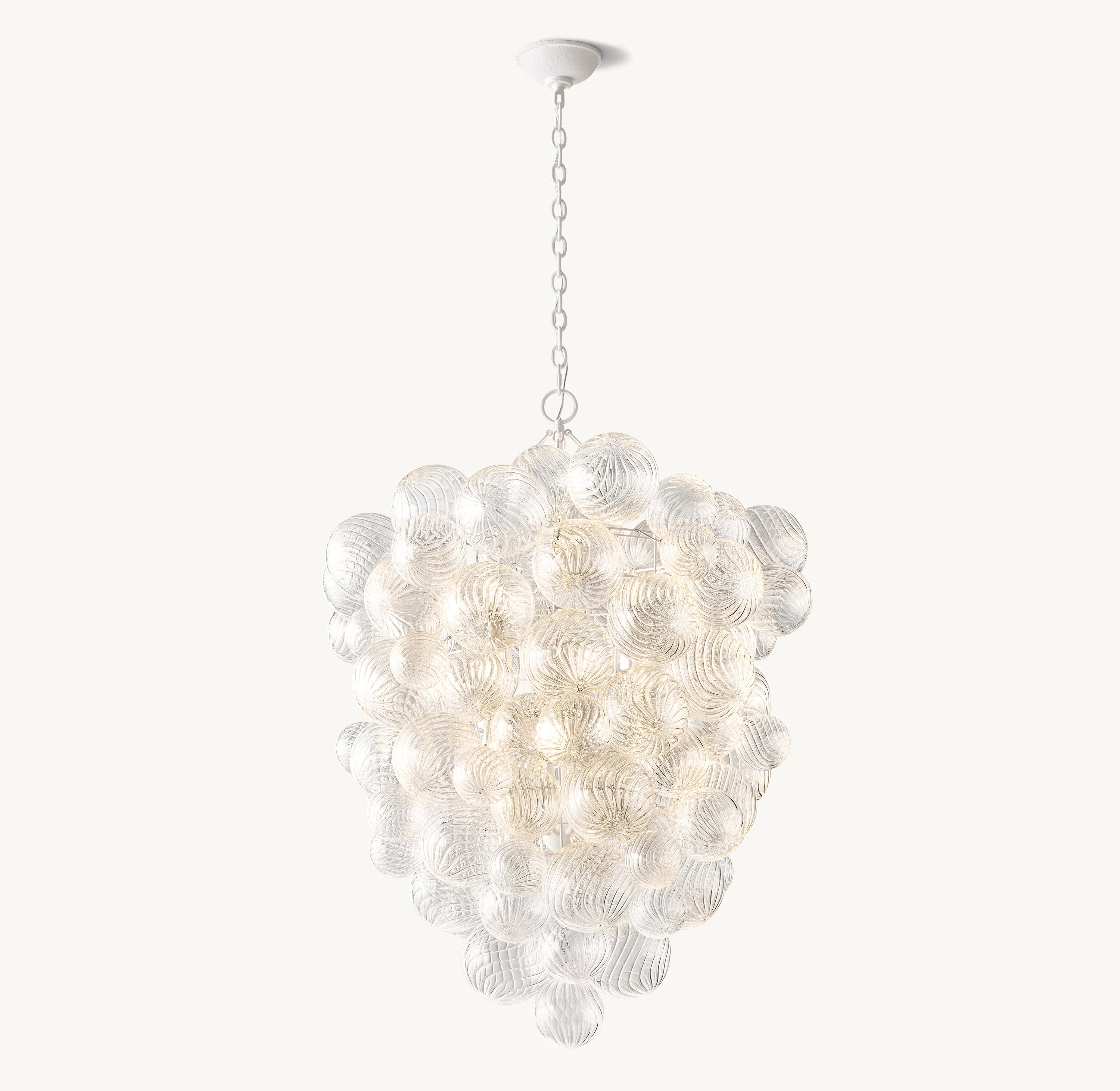 36 Inch Glass bubble Chandelier - Talia