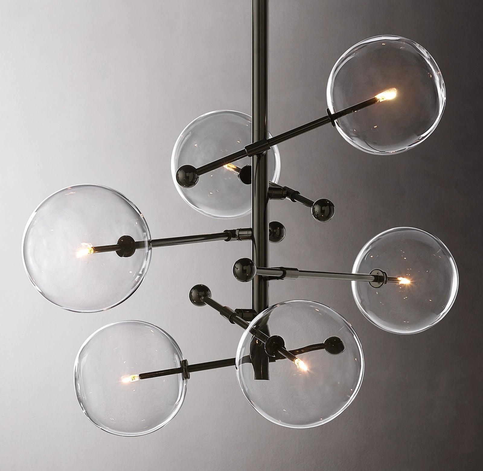 40 Inch Sputnik Globe Glass Chandelier - Mobile