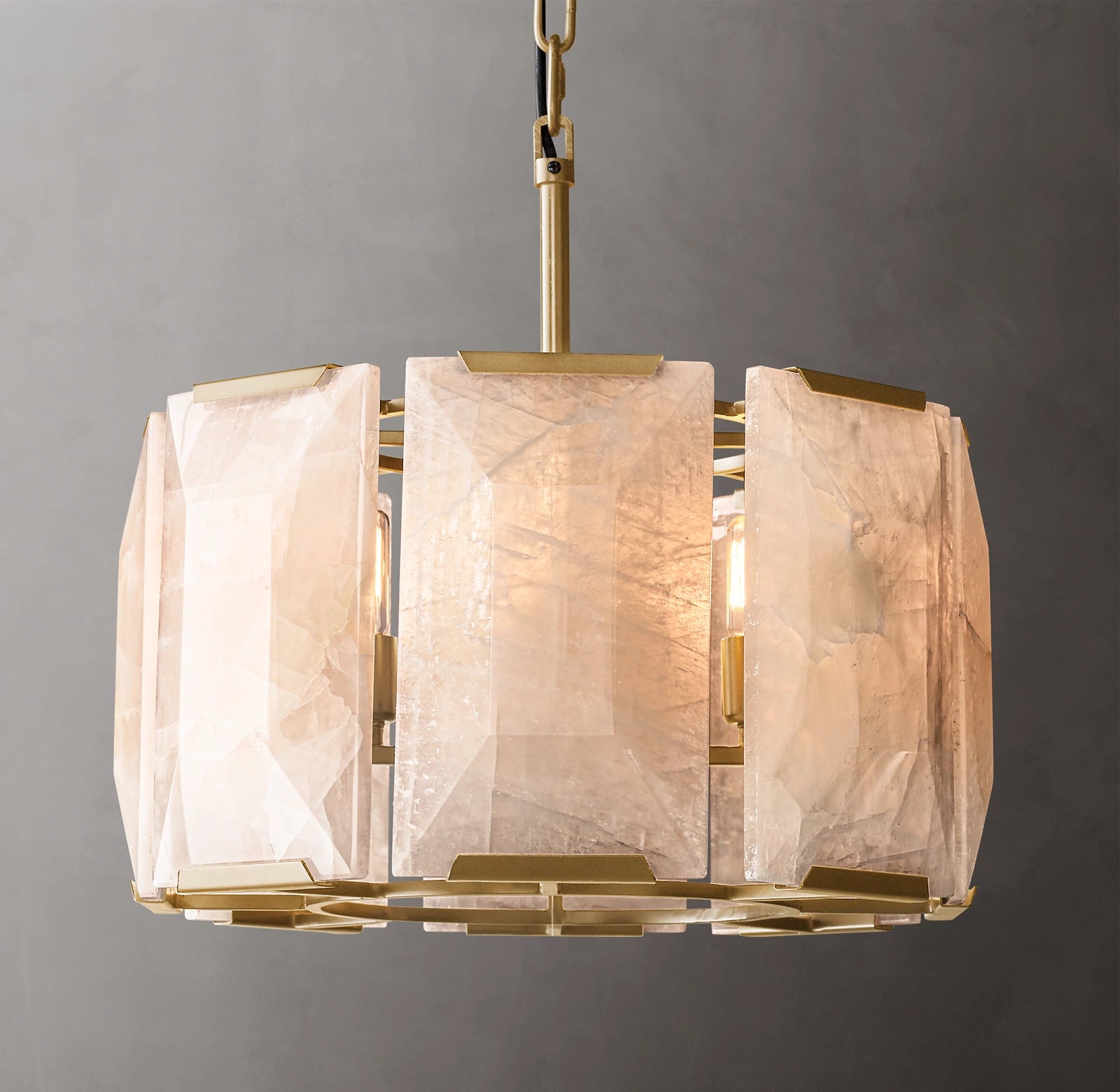 19 Inch Alabaster Round Chandelier – Harlow