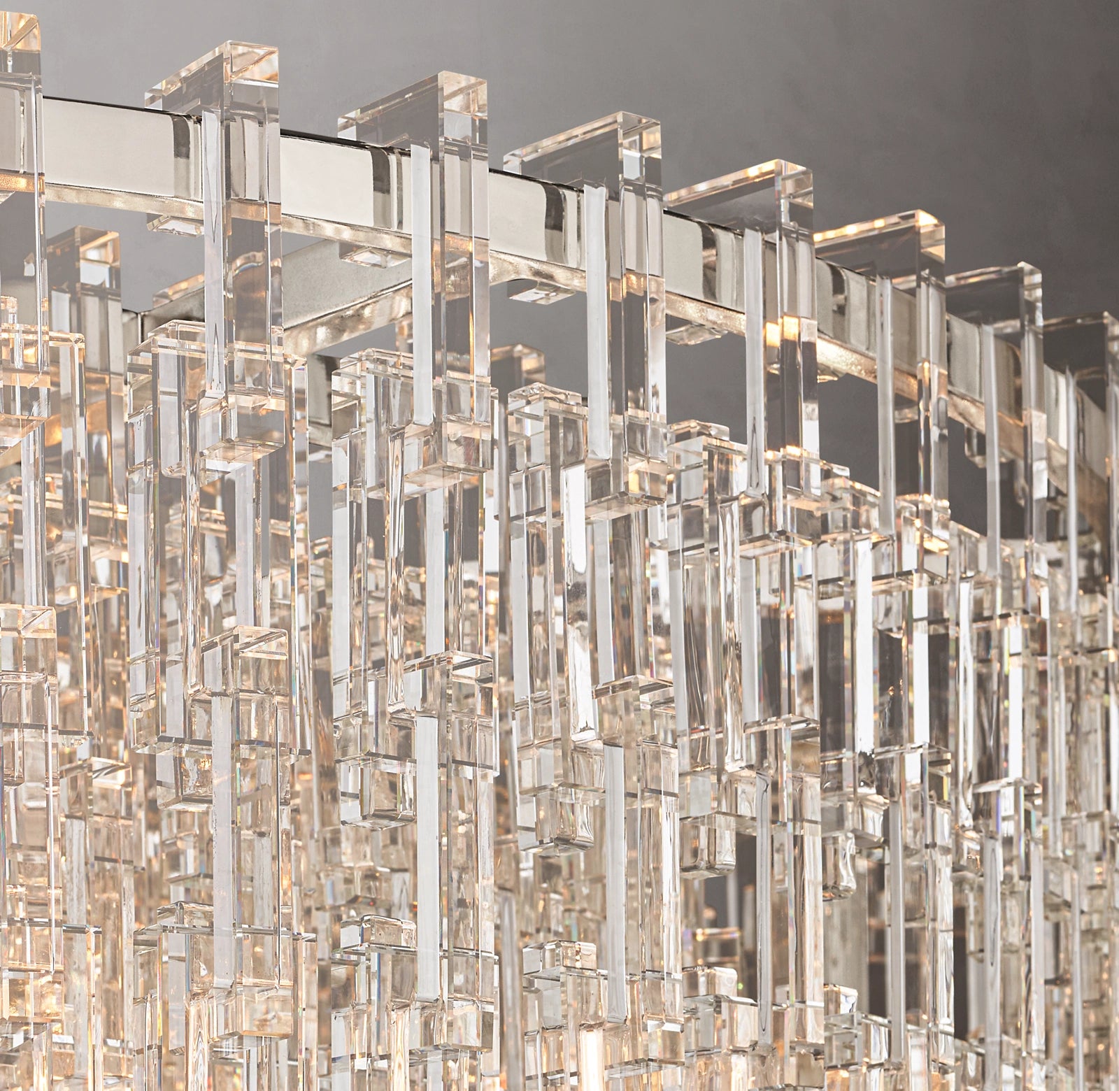 60 Inch Cascading Chain Crystal Round Chandelier - Marignan
