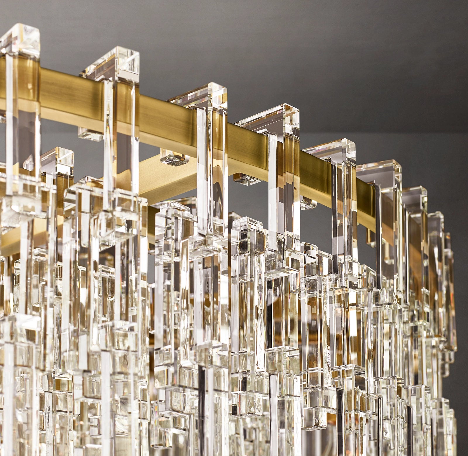 60 Inch Cascading Chain Crystal Round Chandelier - Marignan