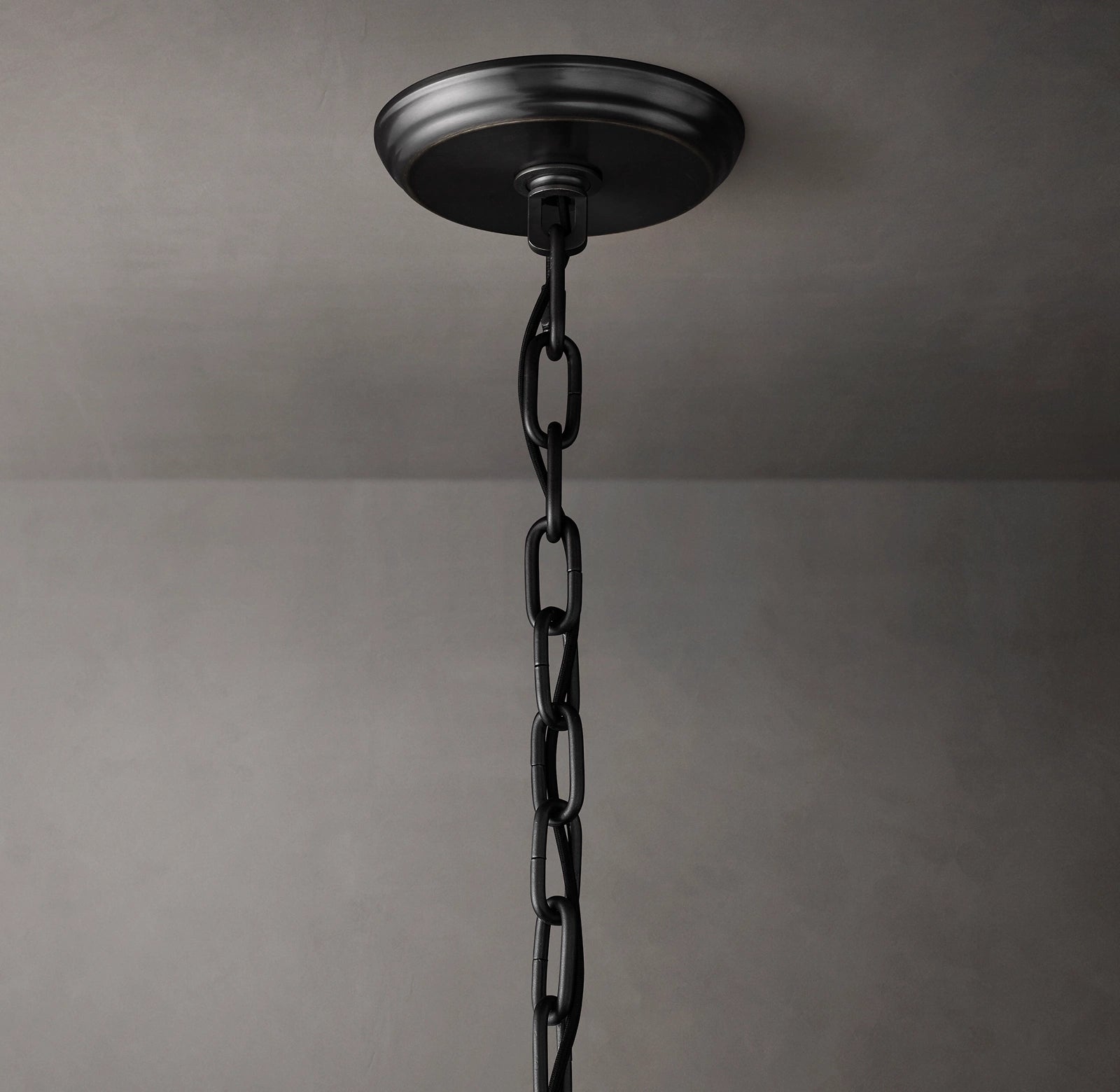 60 Inch Ribbed Glass Two-Tier Chandelier - San Marco