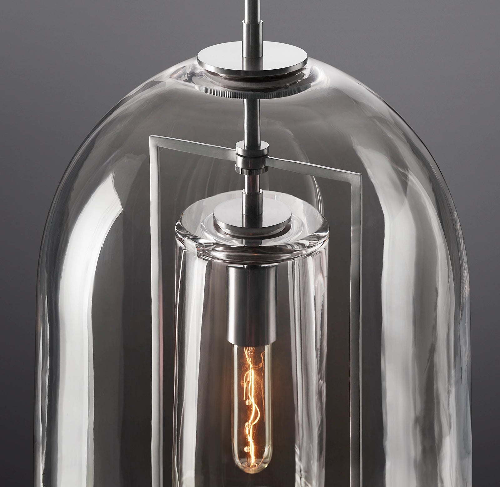 13 Inch Bell Glass Pendant Light - Fulcrum
