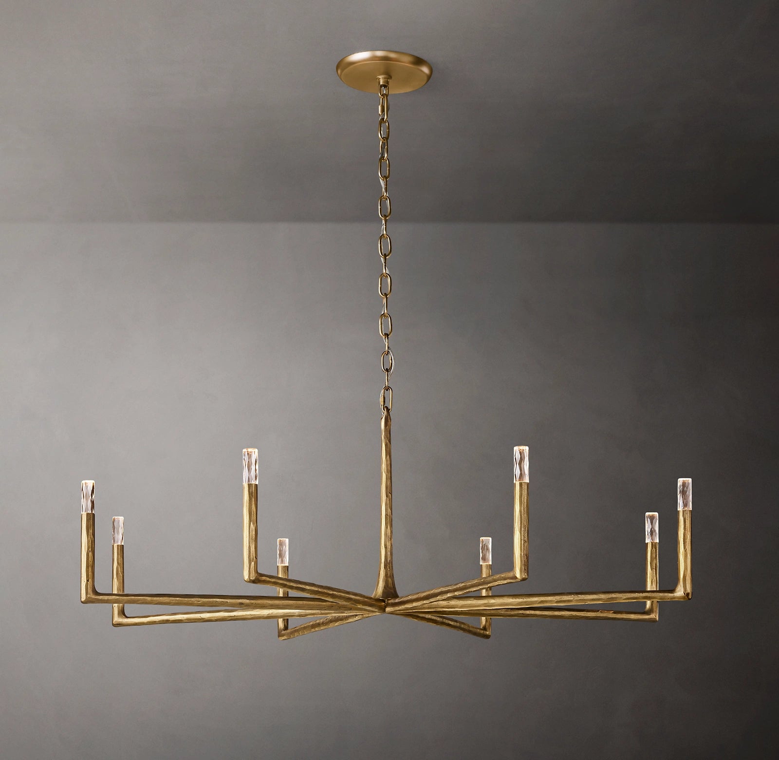 60 Inch Forged Candlestick Chandelier - Thaddeus