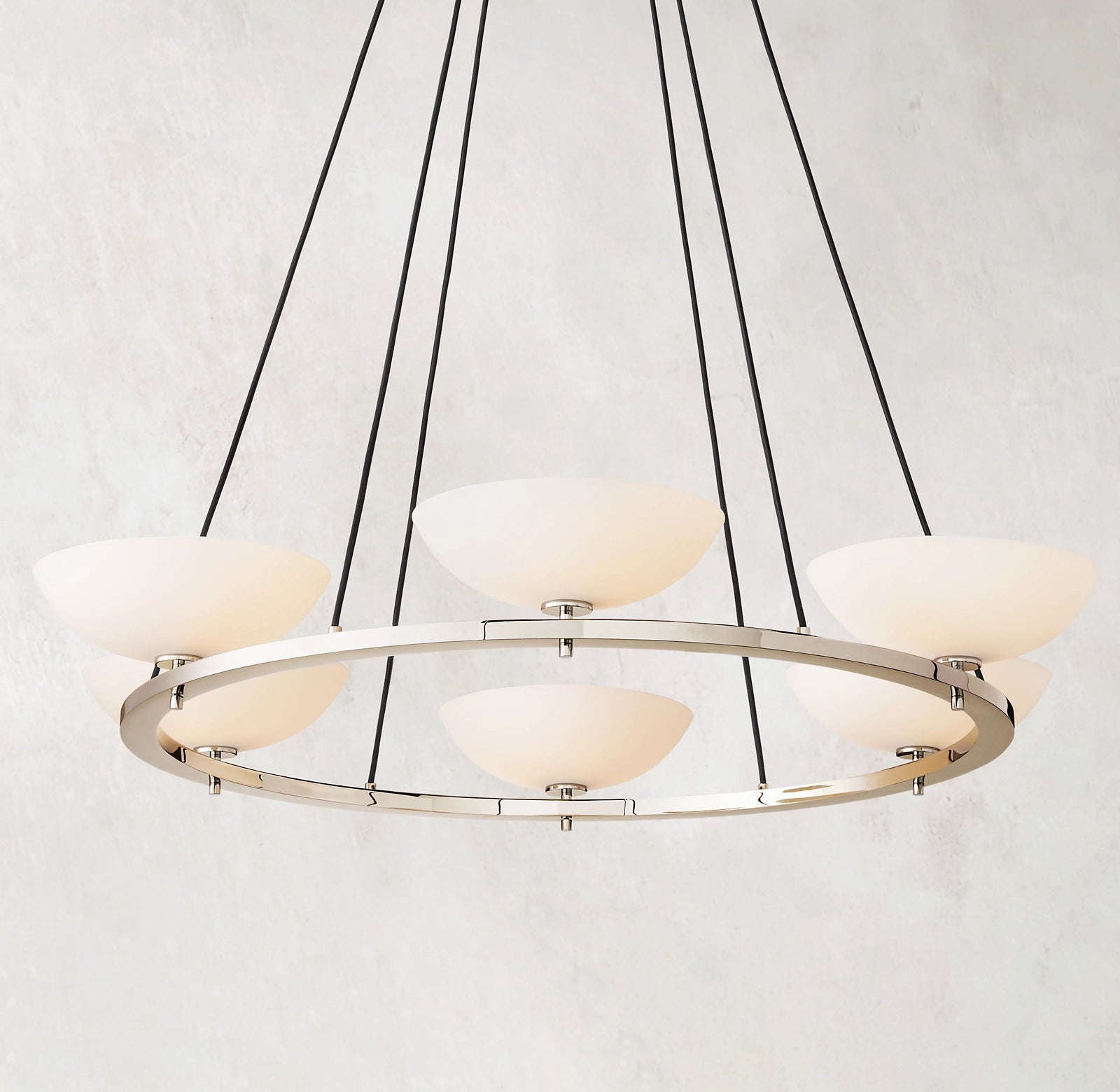 48 Inch Porcelain Bowl Round Chandelier - Vernet