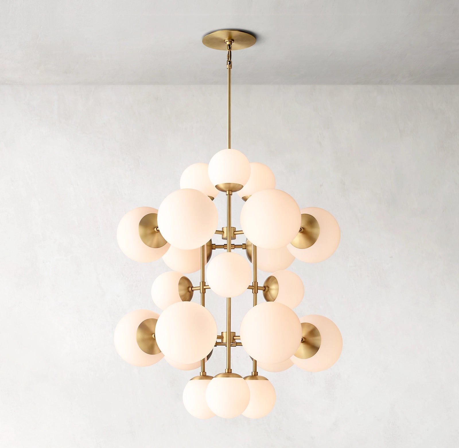 31 Inch Alabaster Bubble Chandelier - Cirque