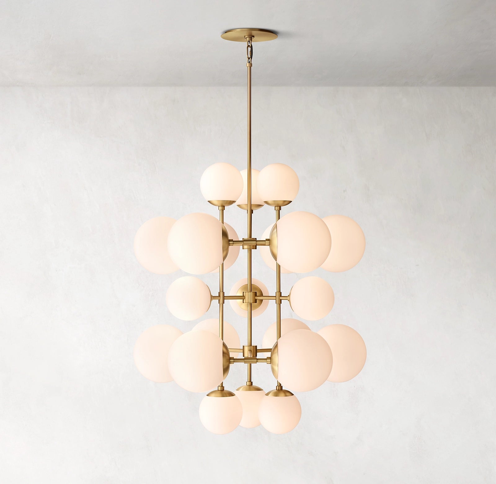 31 Inch Alabaster Bubble Chandelier - Cirque