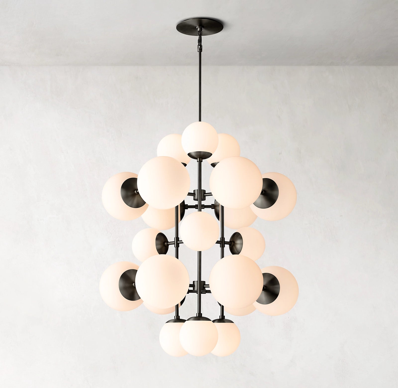 31 Inch Alabaster Bubble Chandelier - Cirque