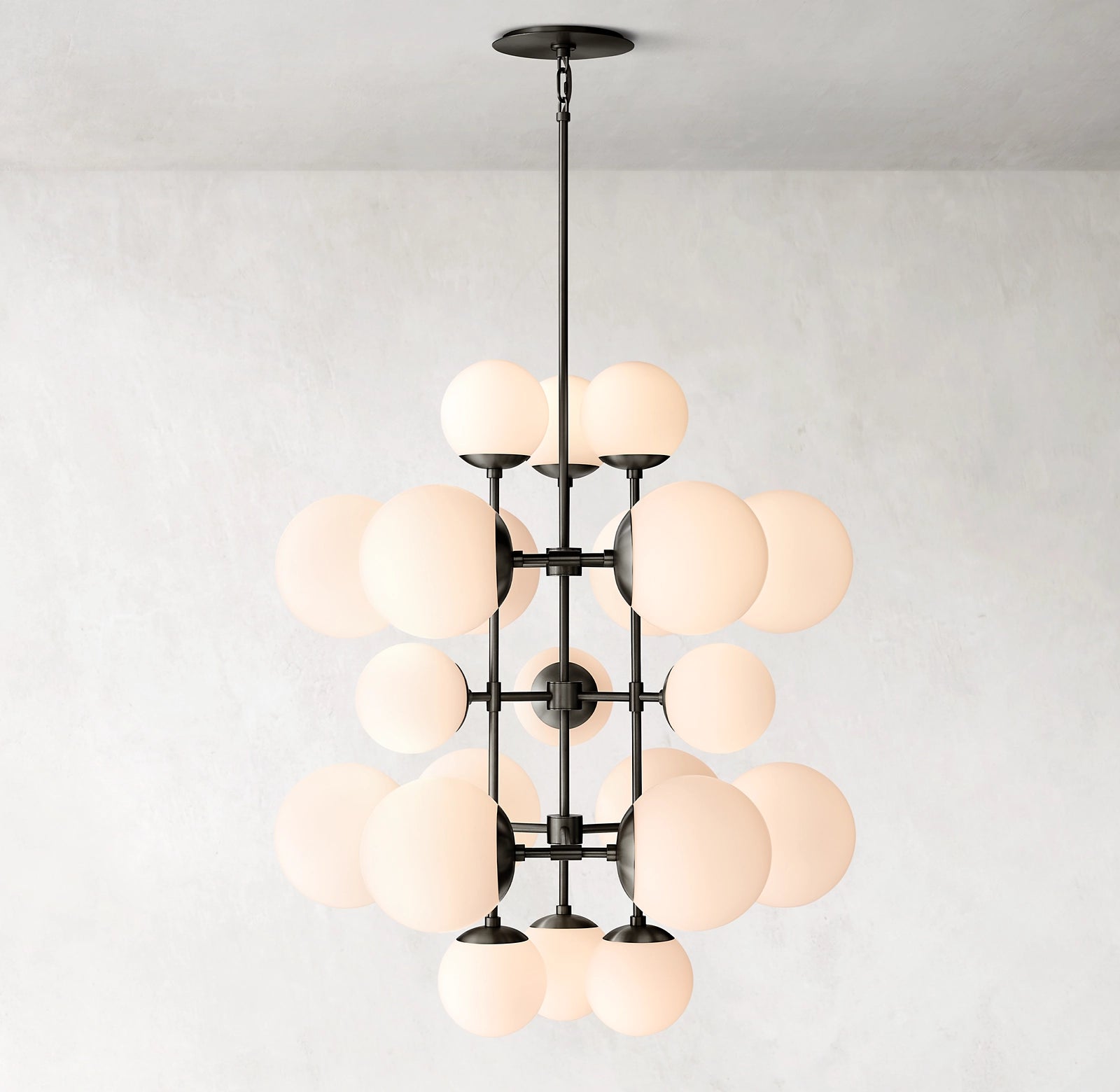31 Inch Alabaster Bubble Chandelier - Cirque