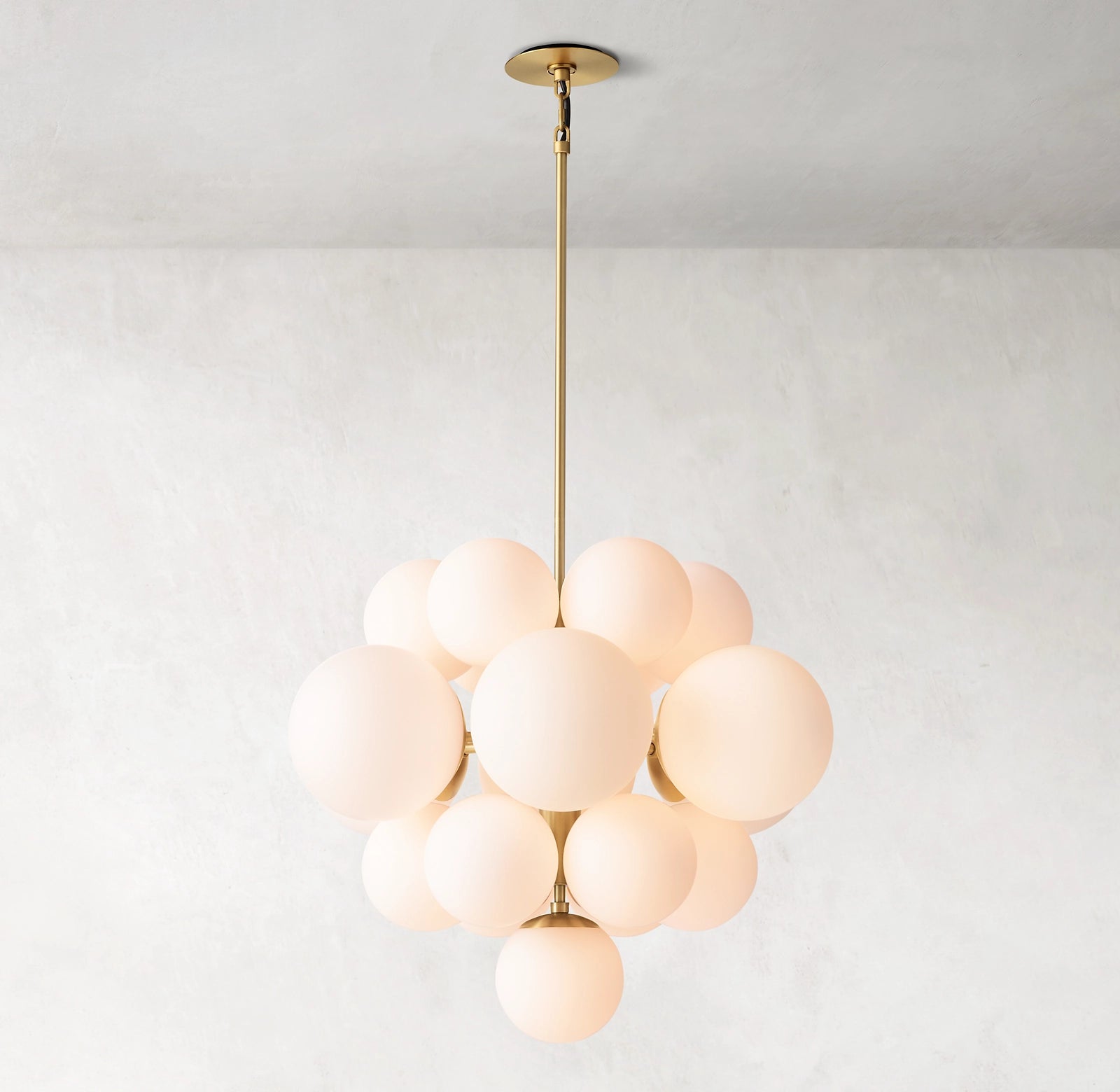 27 Inch Alabaster Bubble Chandelier - Cirque