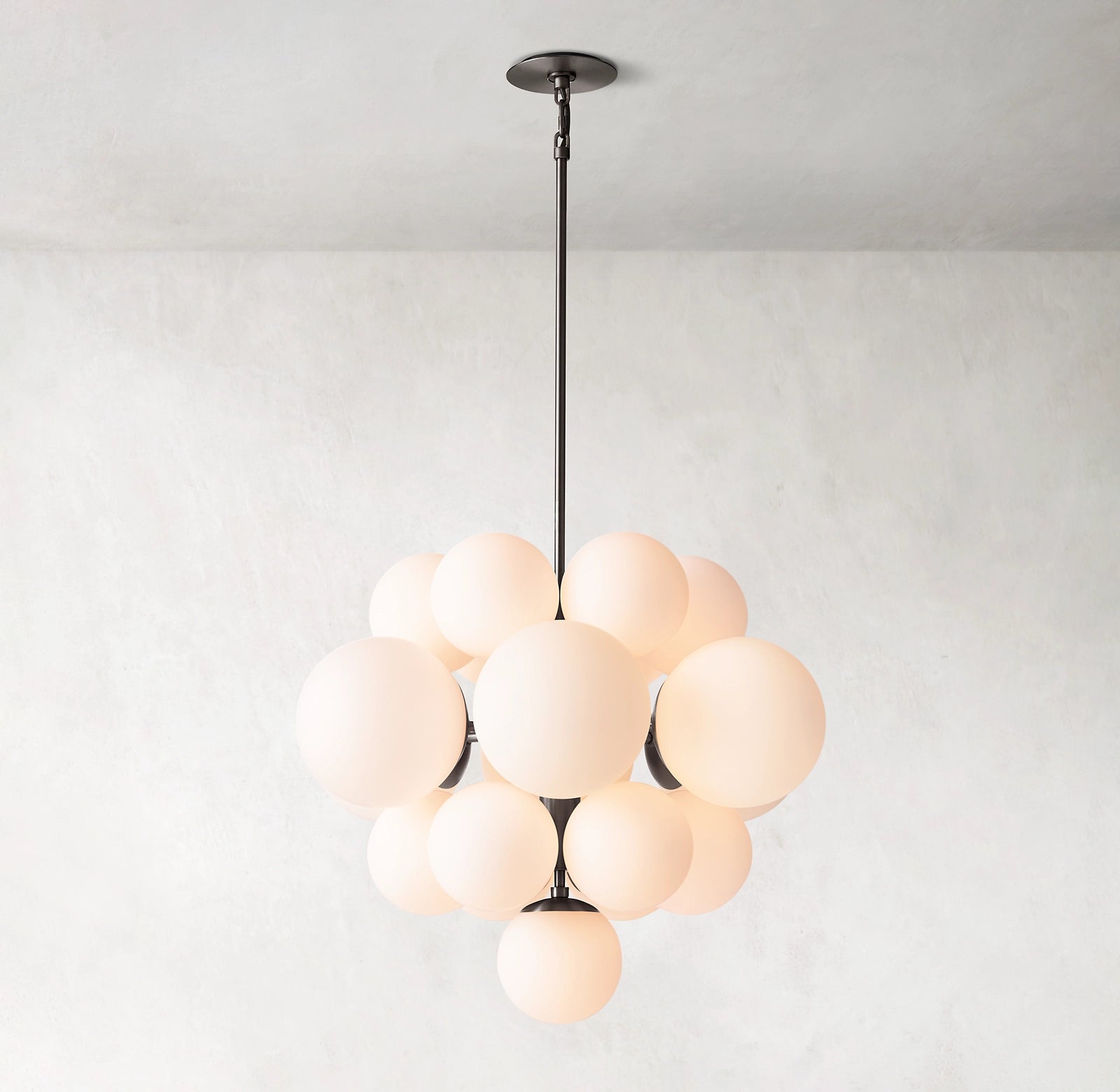 27 Inch Alabaster Bubble Chandelier - Cirque