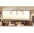 61 Inch Bell Glass Chandelier - Fulcrum