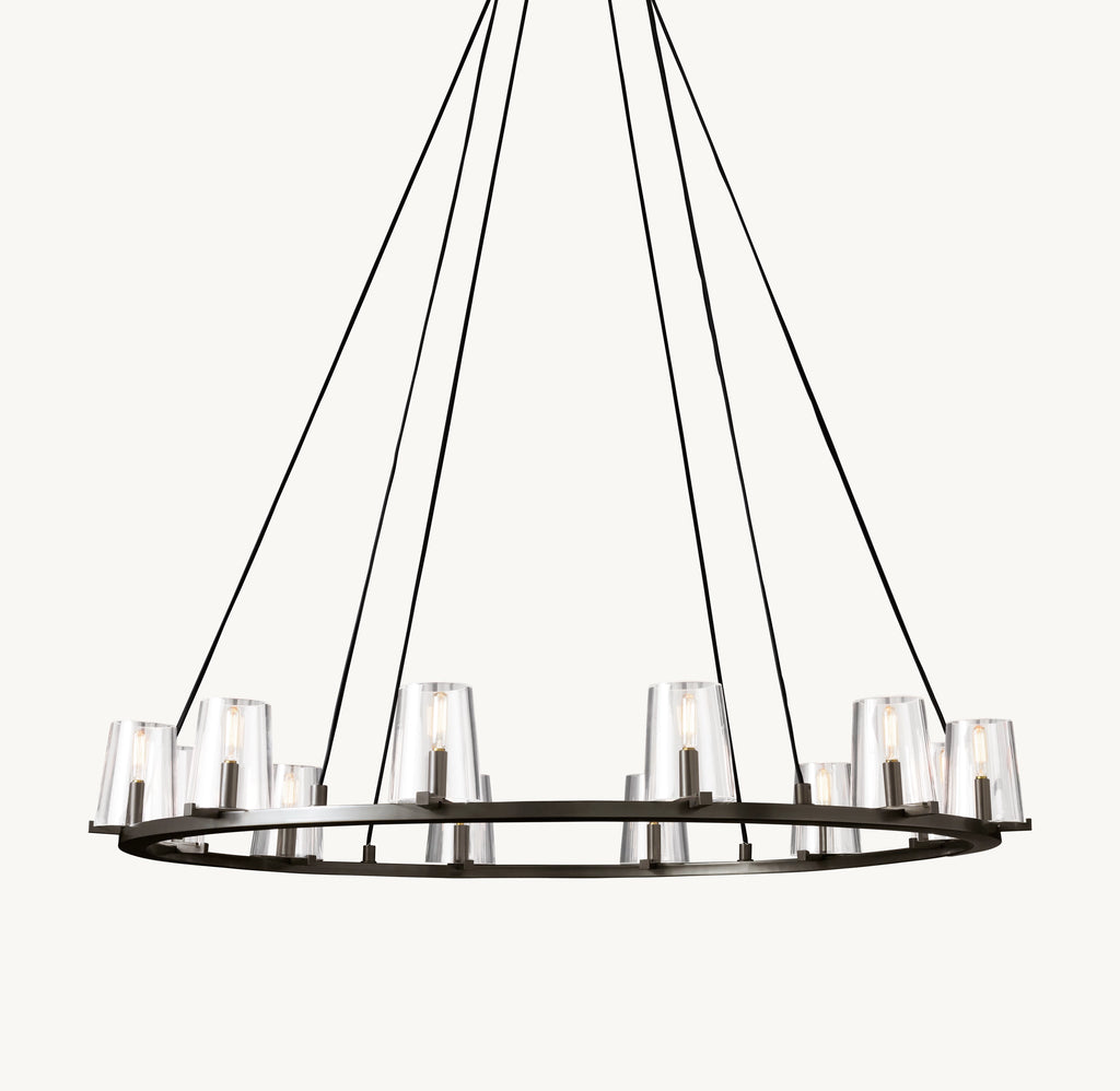 48 Inch Hurricane Candle Ring Chandelier - Pauillac