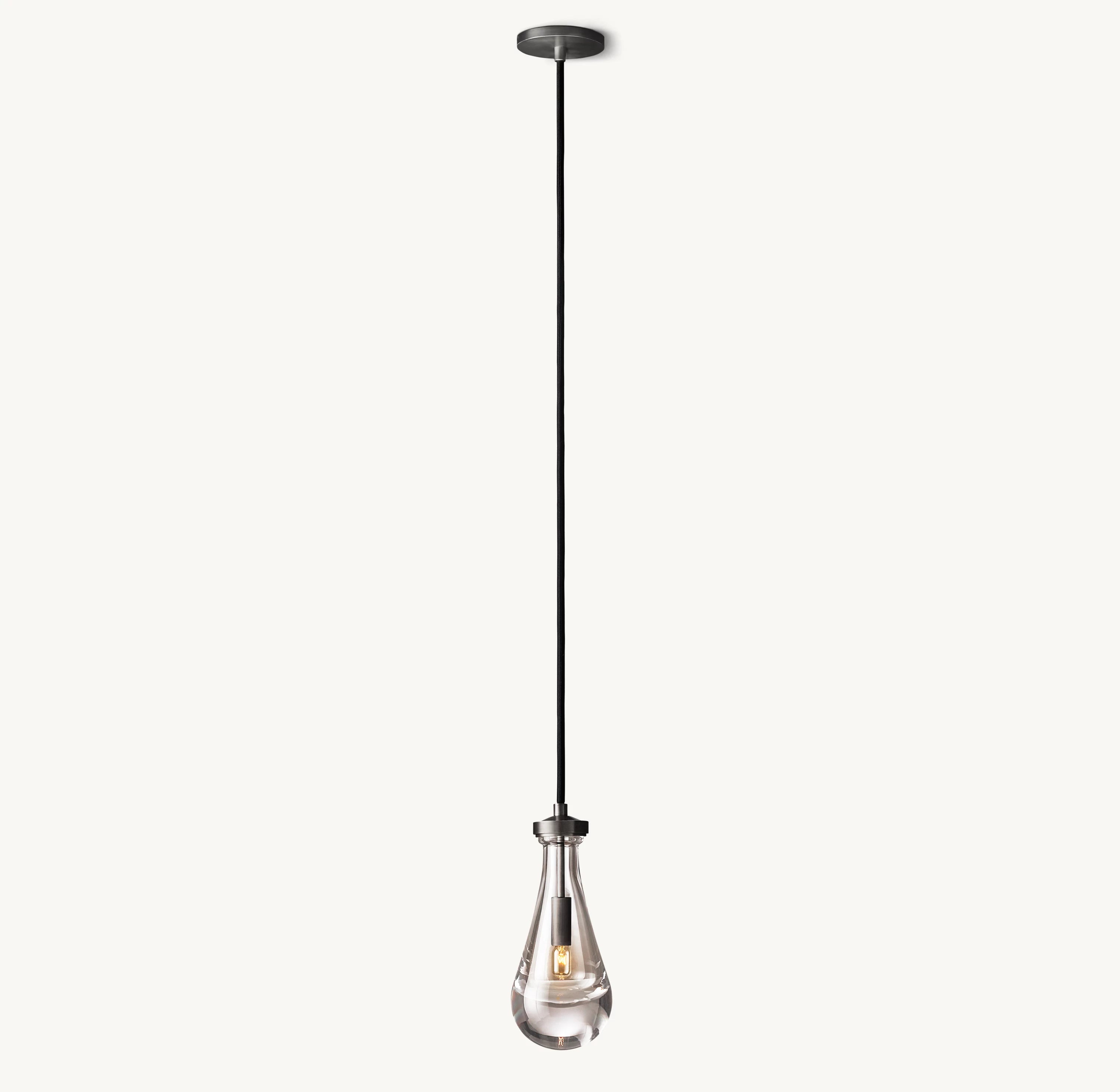 Raindrop Glass Pendant Light – Ava