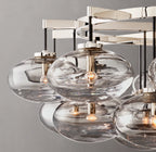 60 Inch Glass Bubble Round Chandelier - Cabrette