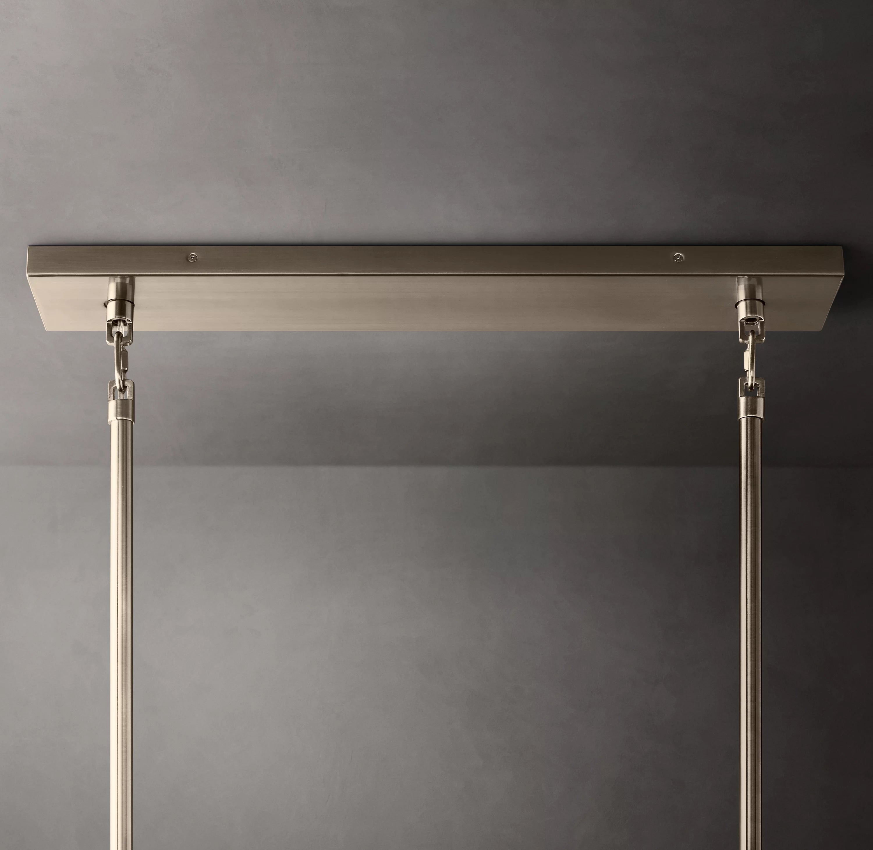 54 Inch Clear Murano Glass Tiered Rectangular Chandelier - Chiara