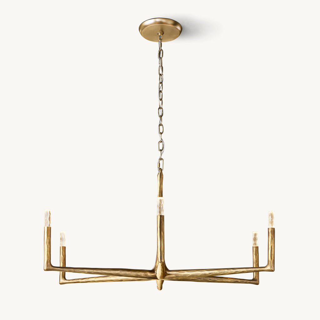 48 Inch Forged Candlestick Chandelier - Thaddeus