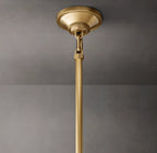 10 Inch Ribbed Glass Dome Pendant Light - Machinist