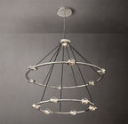 48 Inch Globe Crystal Tiered Ring Chandelier - Eclatant