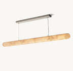 80 Inch Lisse Linear Alabaster Chandelier - Rivage