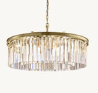 32 Inch Crystal Prism Round Chandelier - Rhys