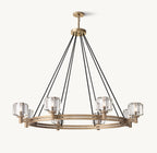 48 Inch Crystal Round Candle Chandelier - Demaret