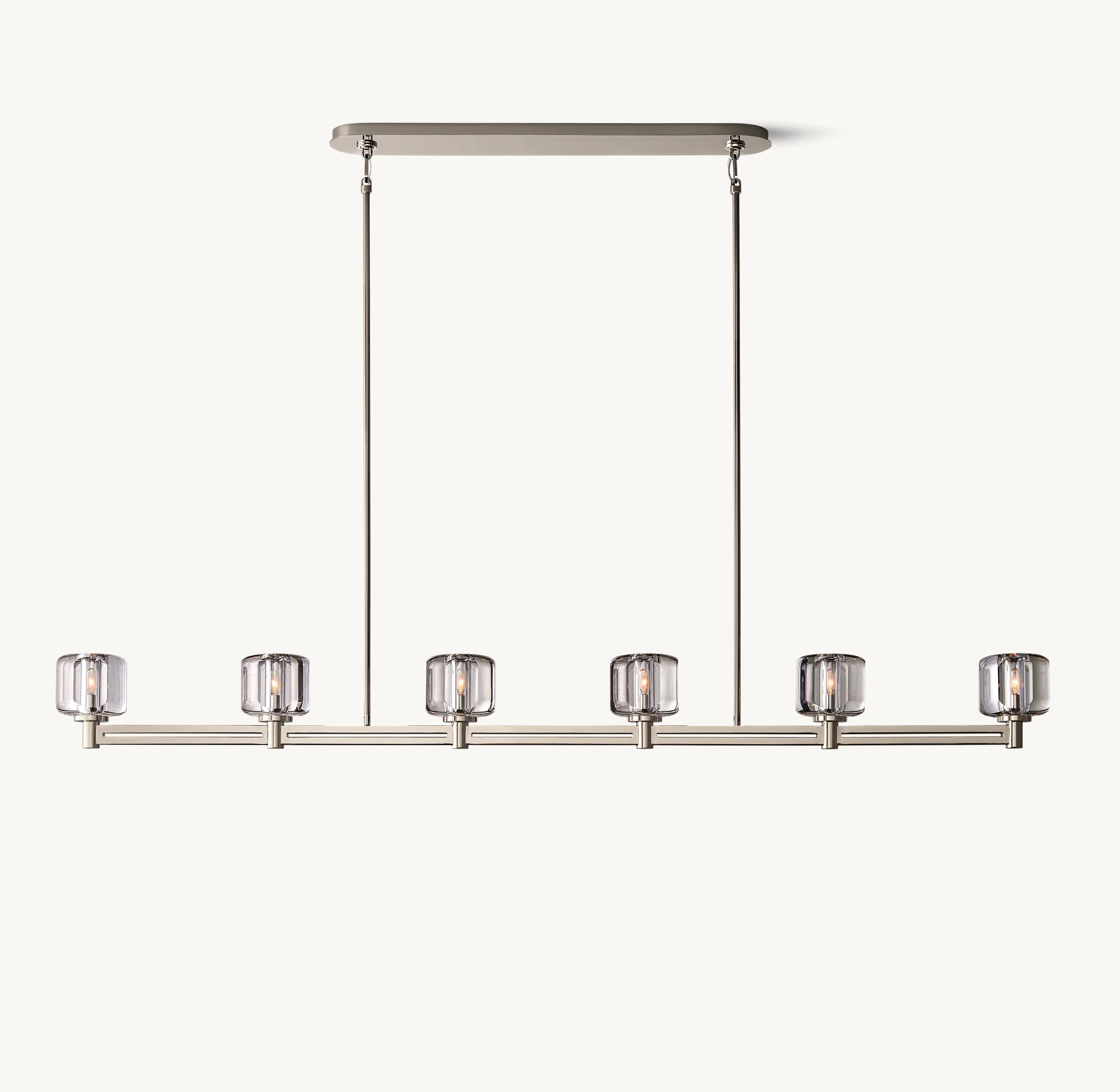 72 Inch Crystal Linear Candle Chandelier - Demaret