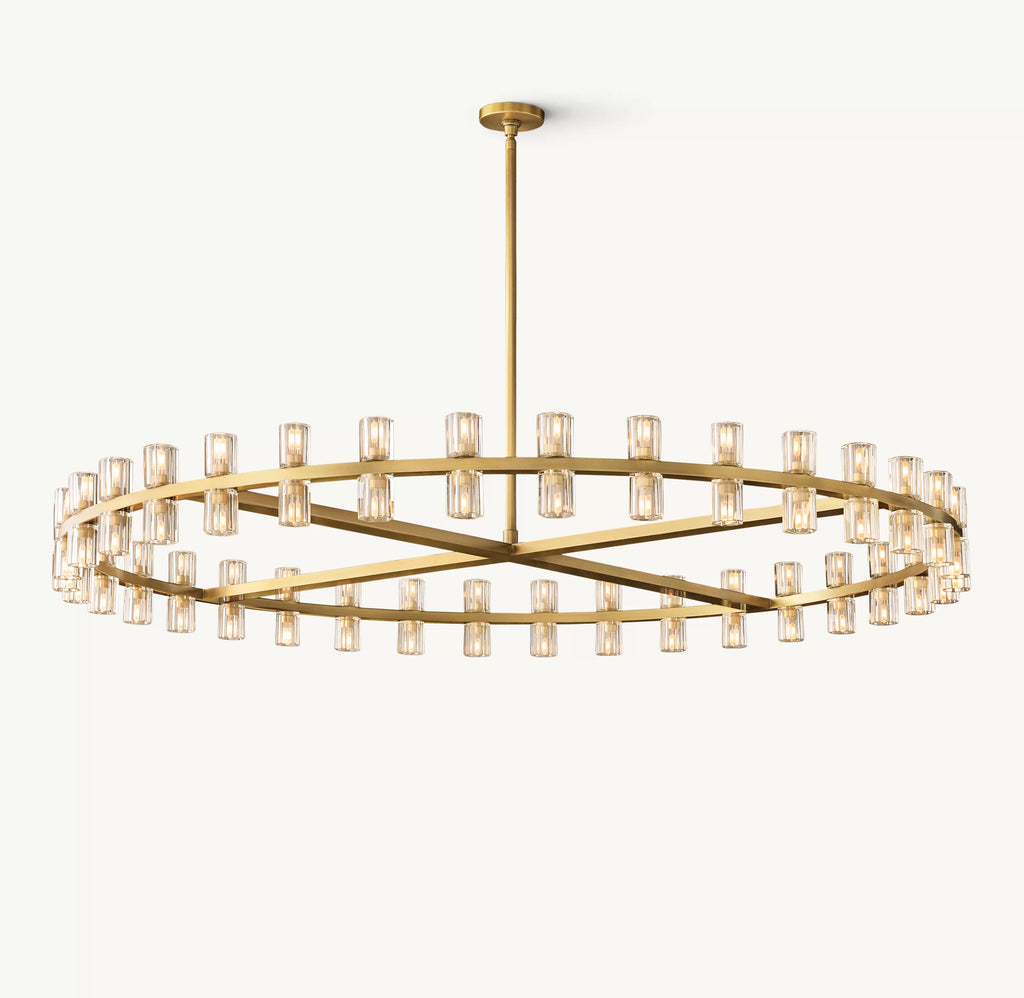 60 Inch Hexagonal Crystal Round Chandelier – Arcachon
