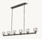 72 Inch Crystal Linear Candle Chandelier - Demaret