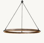48 Inch Forged Iron Ring LED Chandelier - Peralta