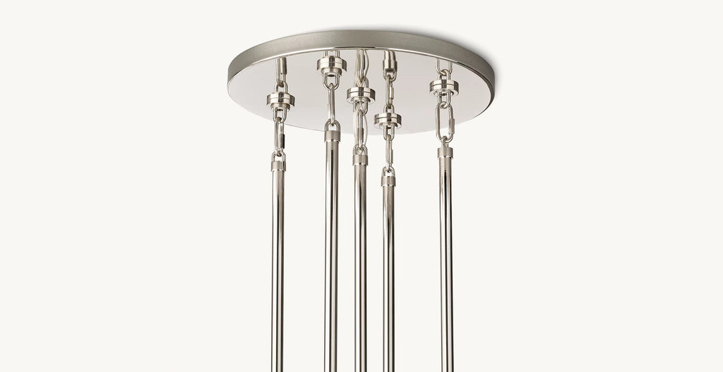 60 Inch Cascading Chain Crystal Round Chandelier - Marignan