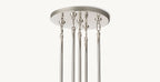 60 Inch Cascading Chain Crystal Round Chandelier - Marignan