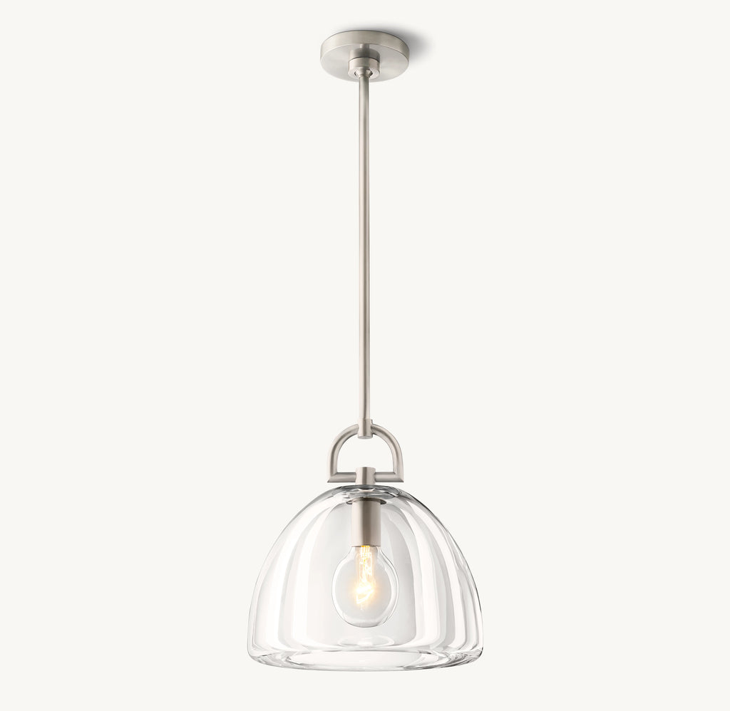 7 Inch Dome Crystal Pendant Light - Botanist