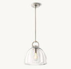7 Inch Dome Crystal Pendant Light - Botanist