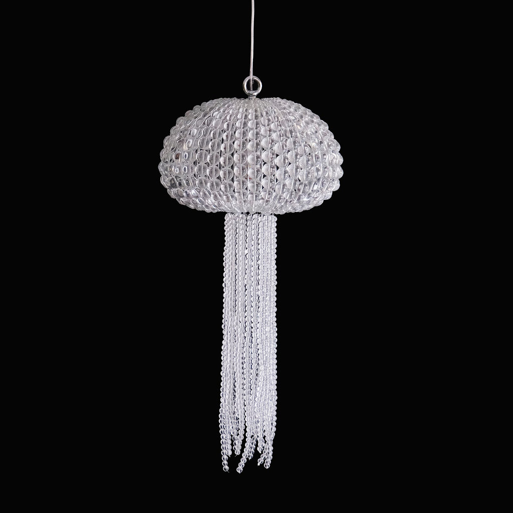 12 Inch Jellyfish Beaded Crystal Chandelier - Luna