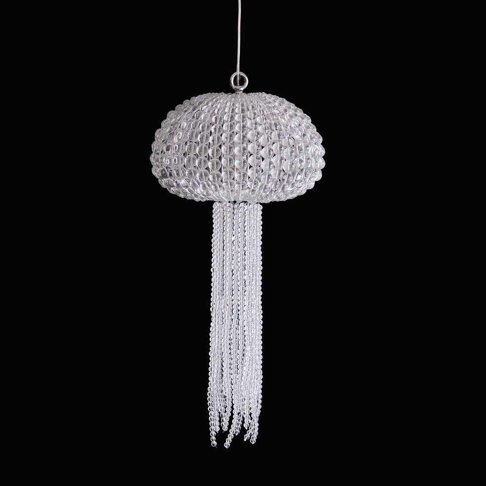 12 Inch Jellyfish Beaded Crystal Chandelier - Luna