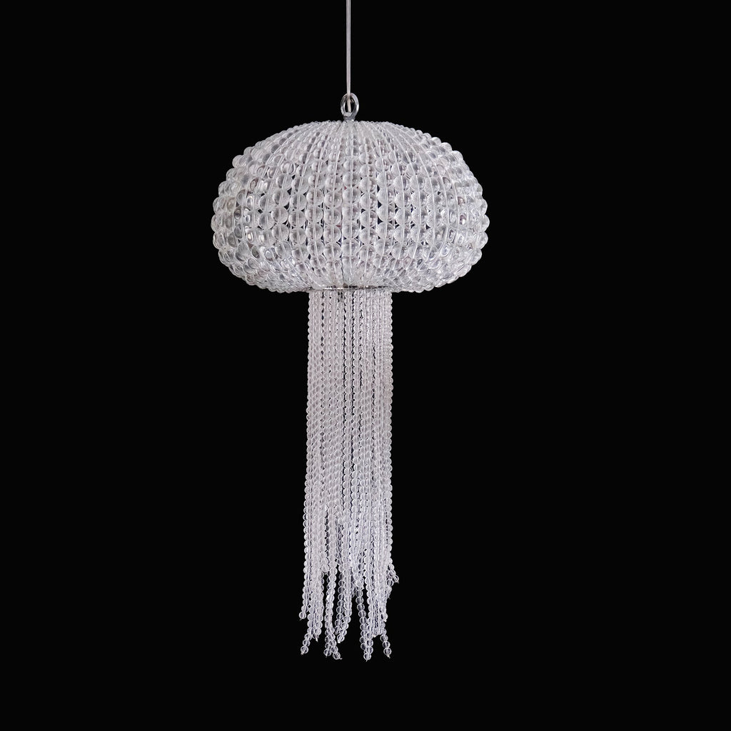 14 Inch Jellyfish Beaded Crystal Chandelier - Luna