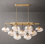 54 Inch Glass Bubble Oval Chandelier - Cabrette