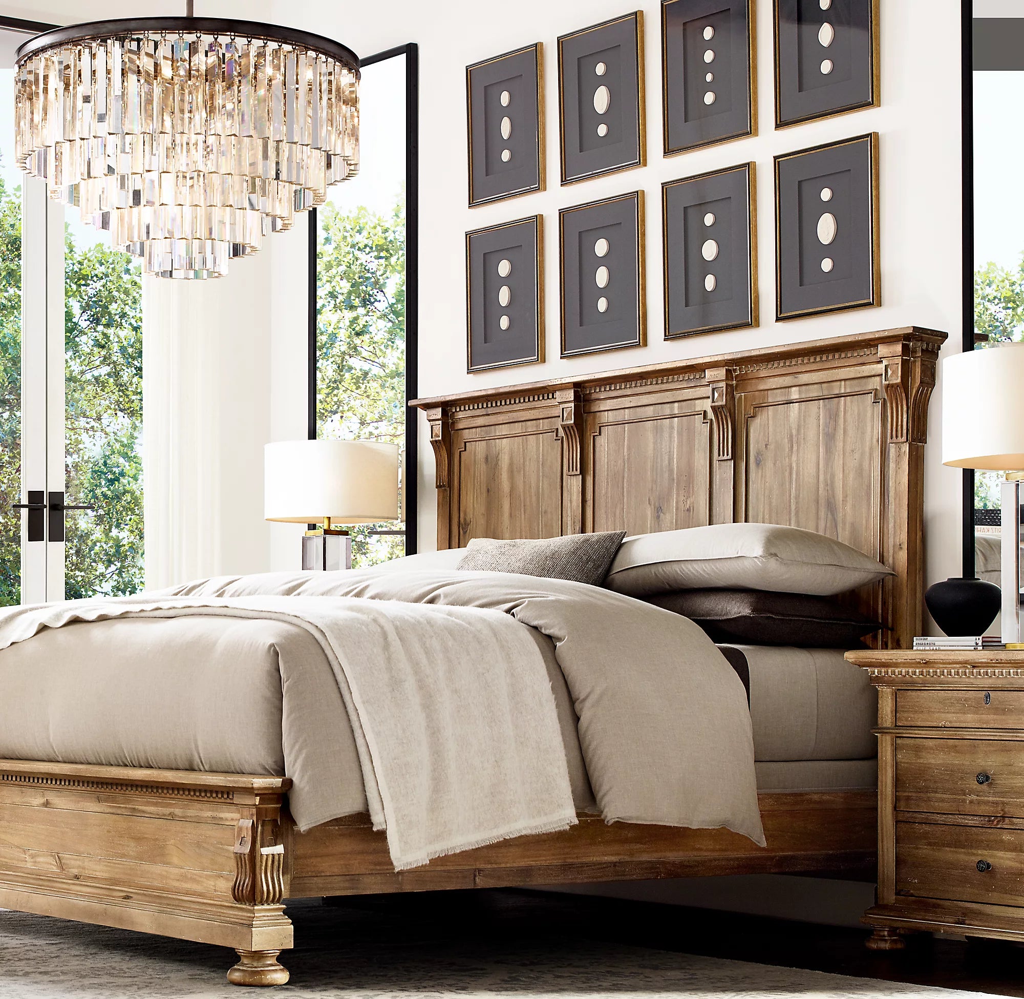 32 Inch Crystal Prism Tiered Chandelier - Odeon