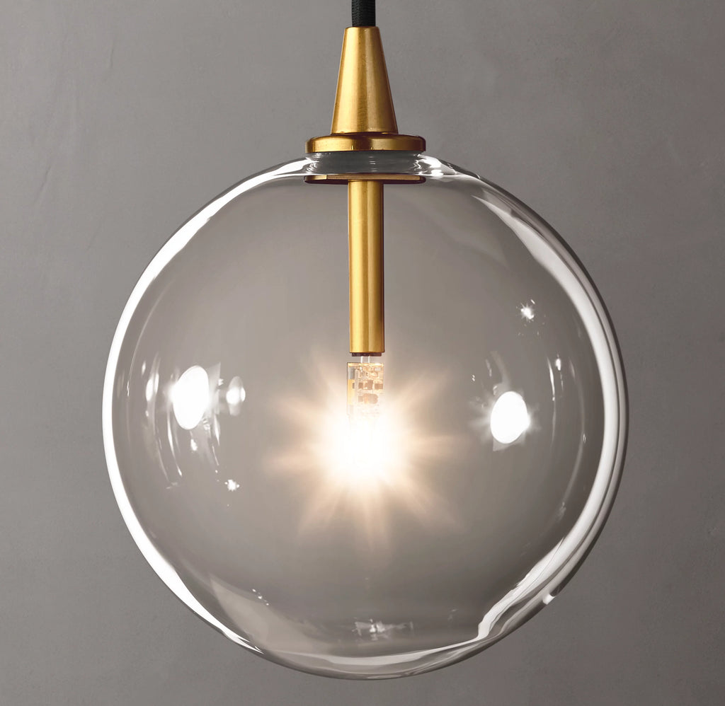 6 Inch Blown Glass Globe Pendant Light - Mobile
