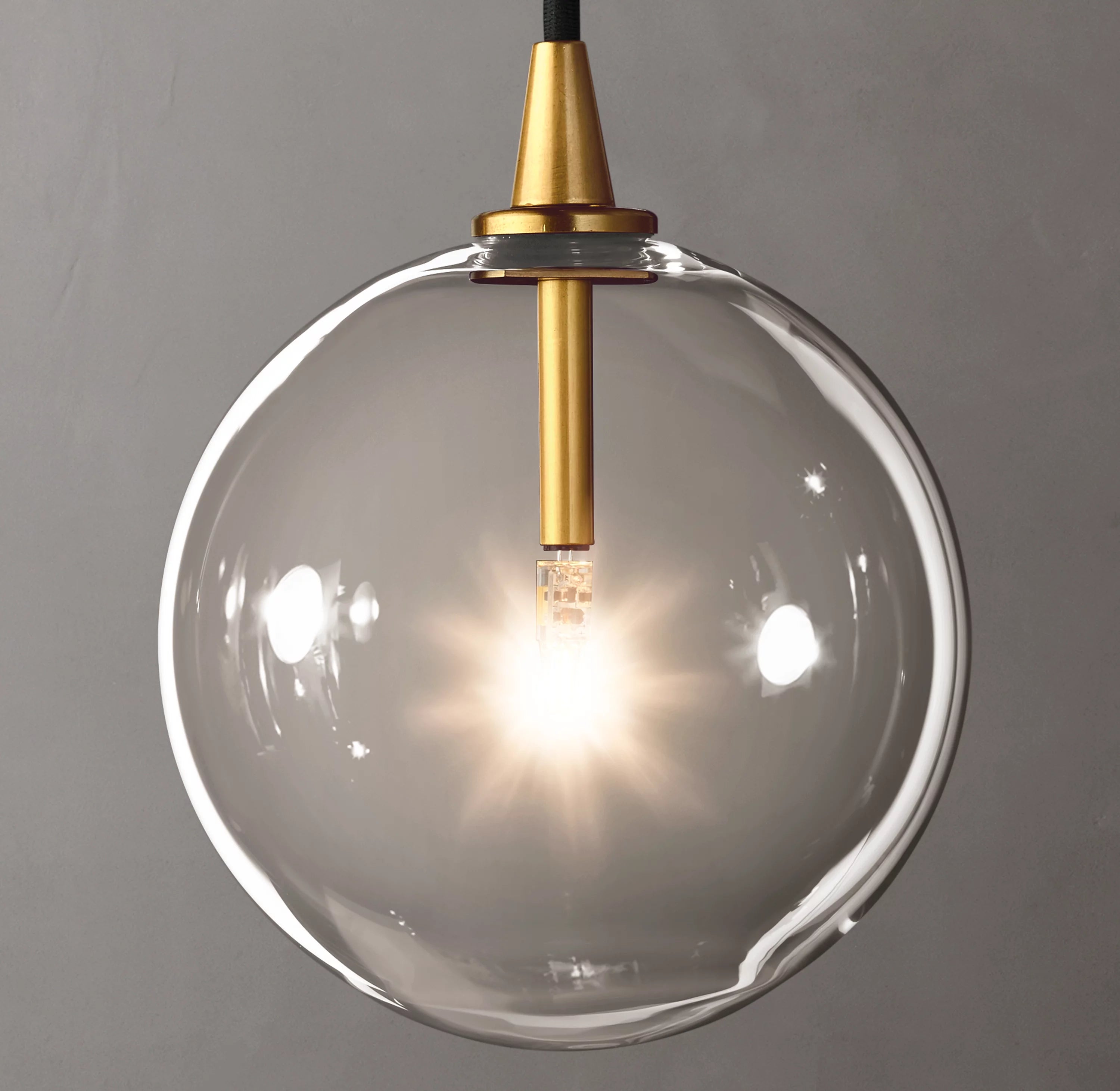 6 Inch Blown Glass Globe Pendant Light - Mobile