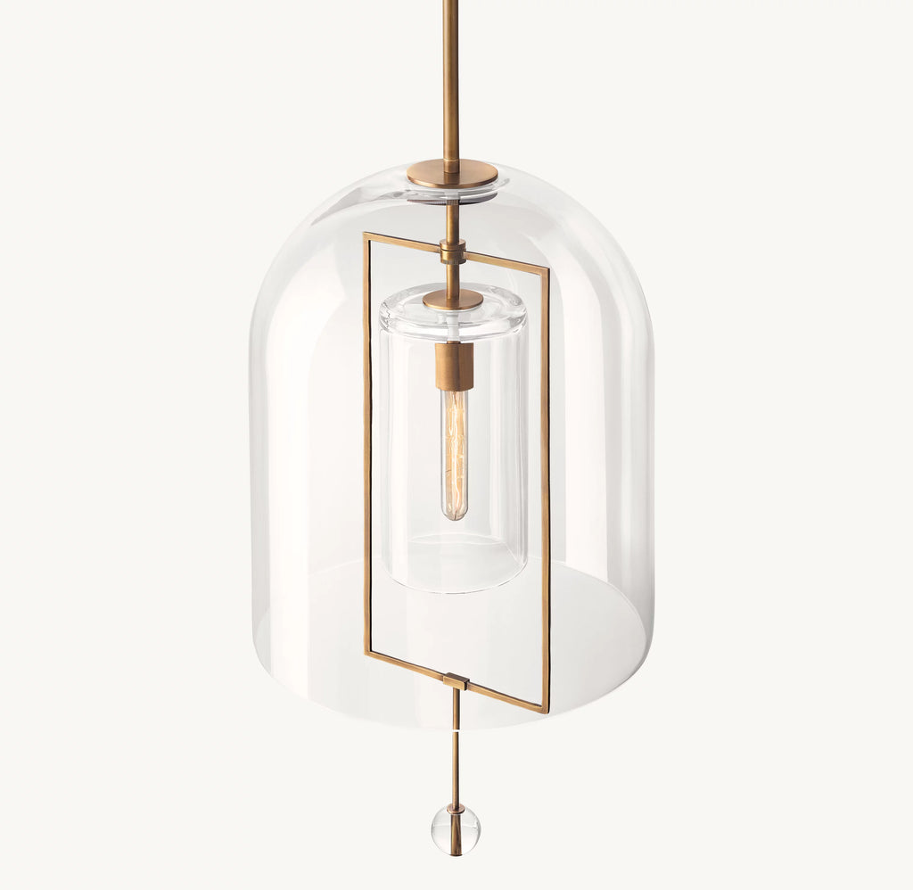 15 Inch Bell Glass Pendant Light - Fulcrum